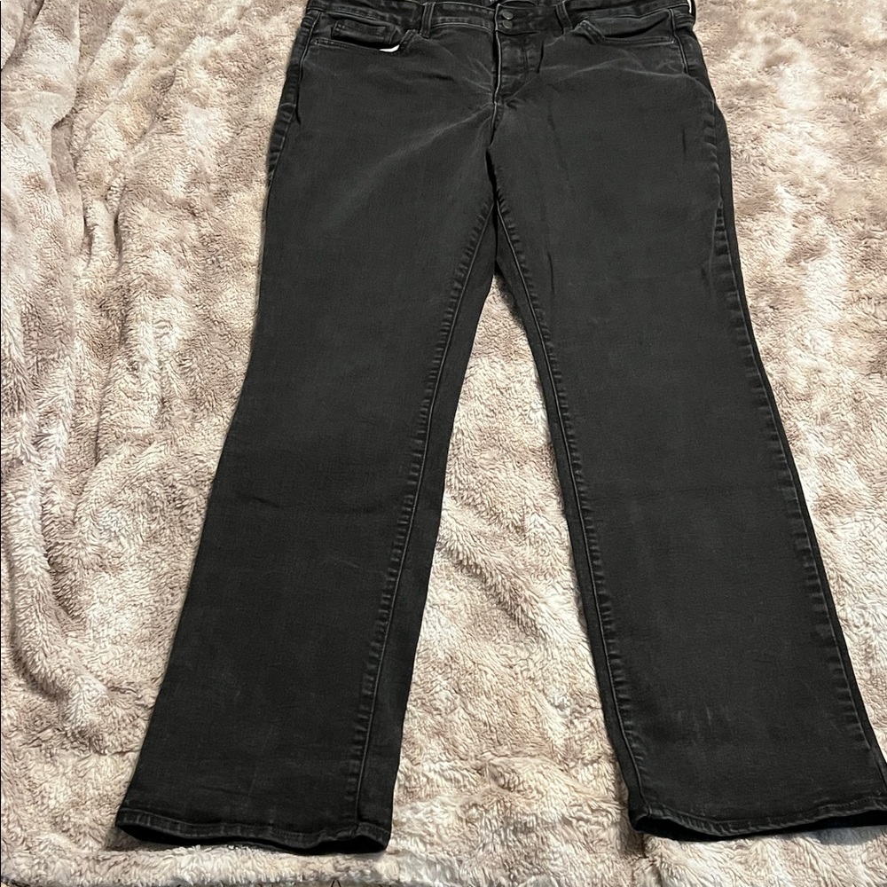NYDJ Women's Black Straight Leg Jeans